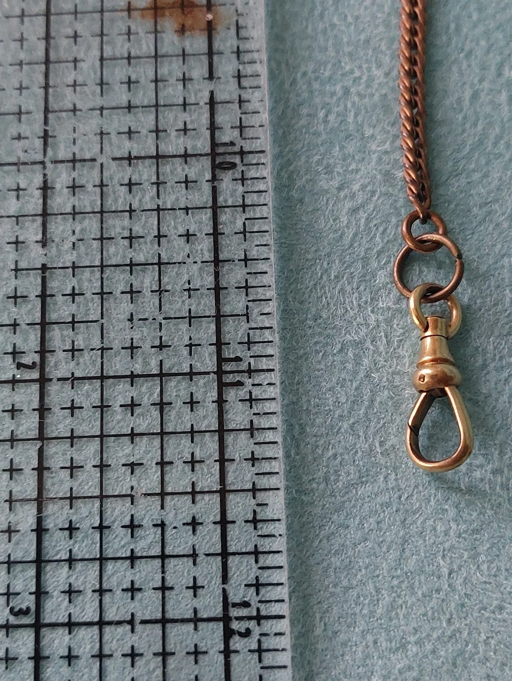 Victorian-era Albert Pocket Watch Chain And Fob with Gold Decorative Spinner